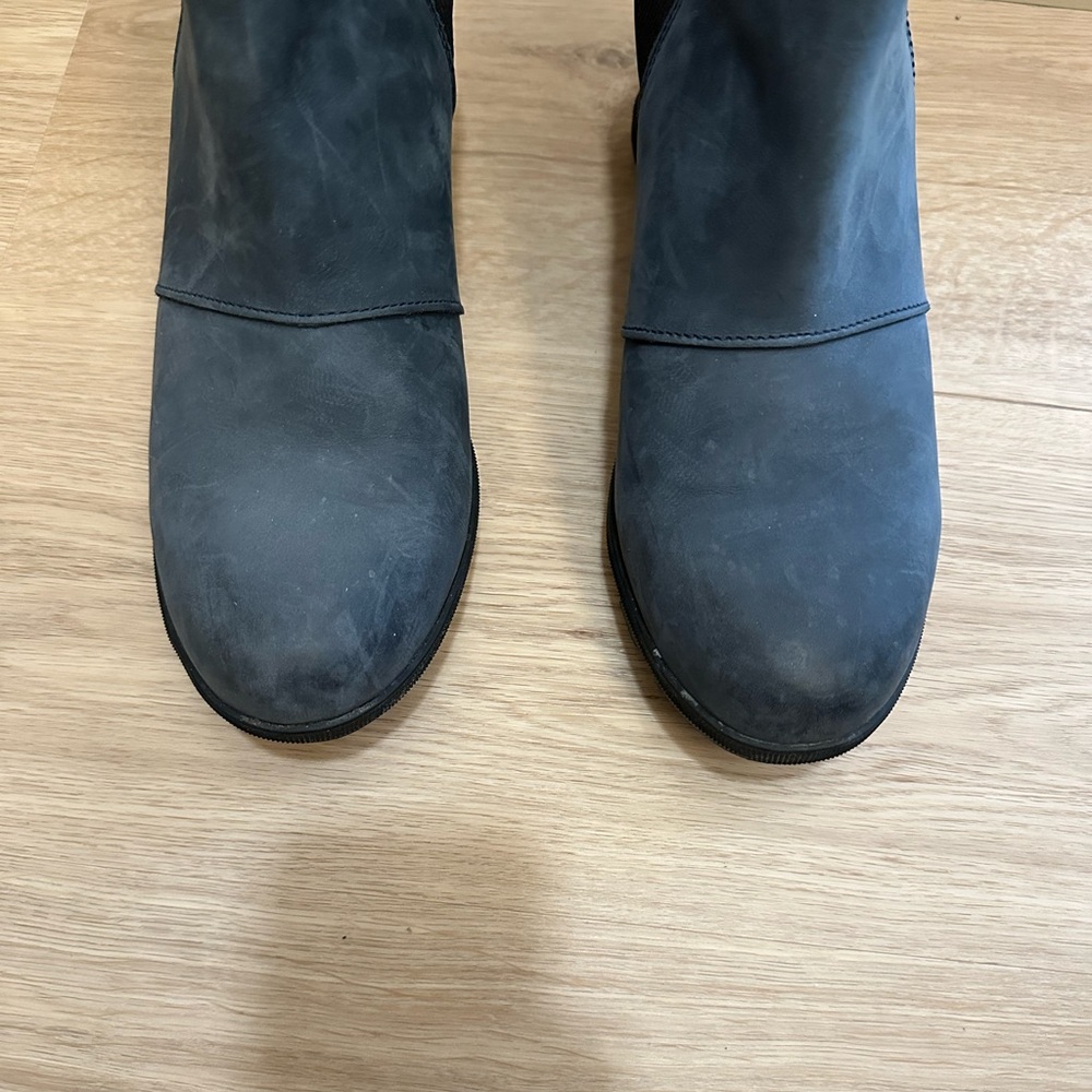 Sorel Joan of Arctic Wedge II Chelsea Boot size 10 Blue Black - Picture 4 of 8